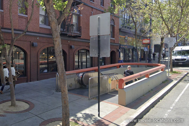 48 Hrs film location: Church Street Station, Market Street, San Francisco