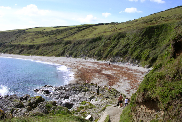 About Time film location: Vault Beach, Gorran Haven, Cornwall