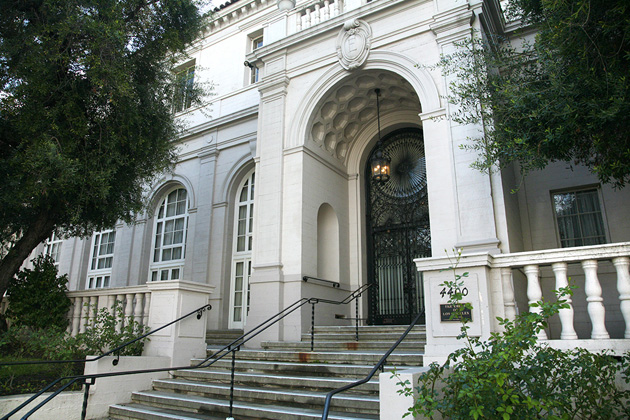 Oppenheimer film location: The Ebell of Los Angeles, off Wilshire Boulevard, midtown Los Angeles
