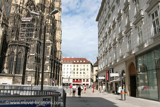 Bad Timing filming location: Stephansplatz, Vienna, Austria