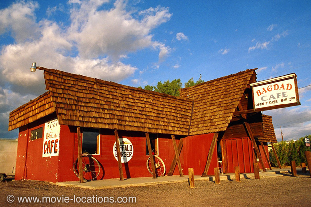Bagdad Cafe location: the Bagdad Cafe, Newberry Springs, California