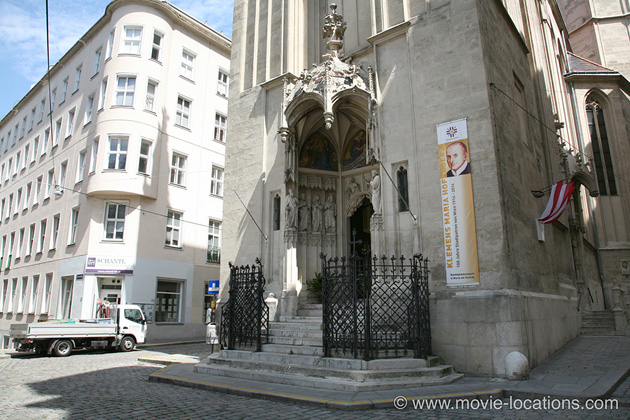 Before Sunrise location: Maria am Gestade, Salvatorgasse, Vienna, Austria