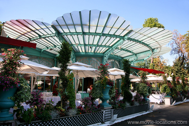 Paris When It Sizzles location: Chalet de la Grande Cascade, Bois de Boulogne, Paris