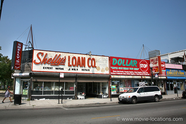 The Blues Brothers location: Shelly's Loan Company, 300 East 47th Street, Chicago