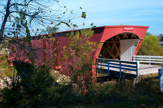 The Bridges of Madison County location: The Holliwell Bridge, Winterset, Iowa