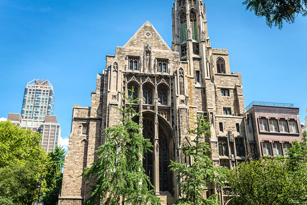 The Devil's Advocate film location: Central Presbyterian Church, 593 Park Avenue near 64th Street, New York