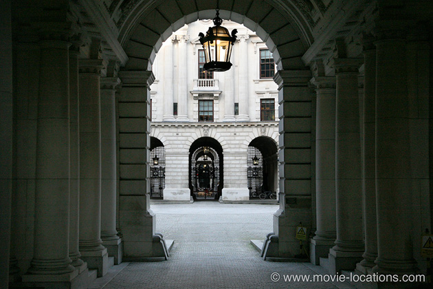 Spectre film location: Foreign & Commonwealth Office Courtyard, King Charles Street, Westminster, London