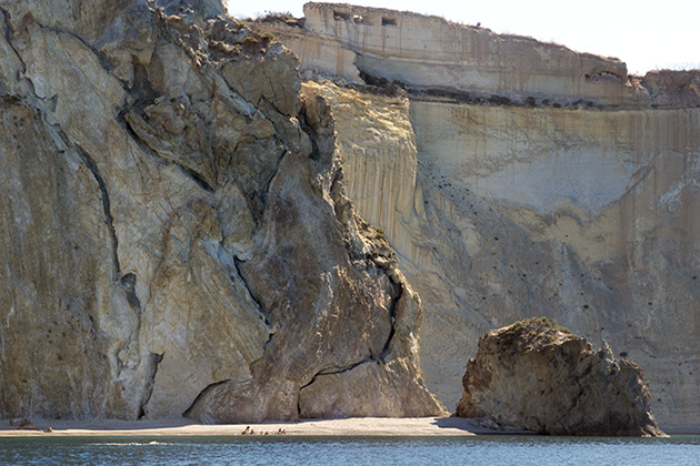 Fellini Satyricon filming location: Chiaia di Luna, Ponza, Italy