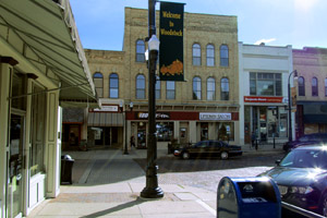 Groundhog Day location: Town Square, Woodstock, Illinois