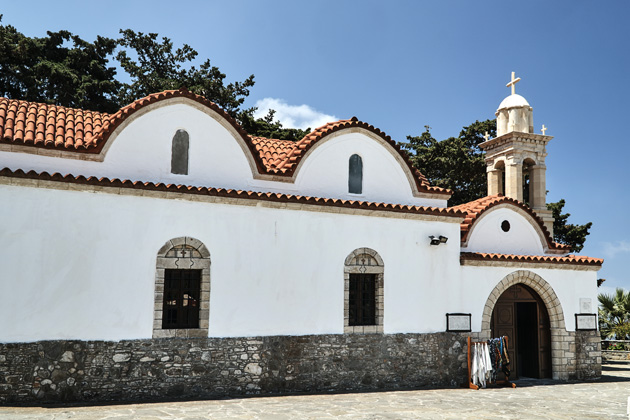 The Guns of Navarone film location: Skiadi Monastery, Rhodes