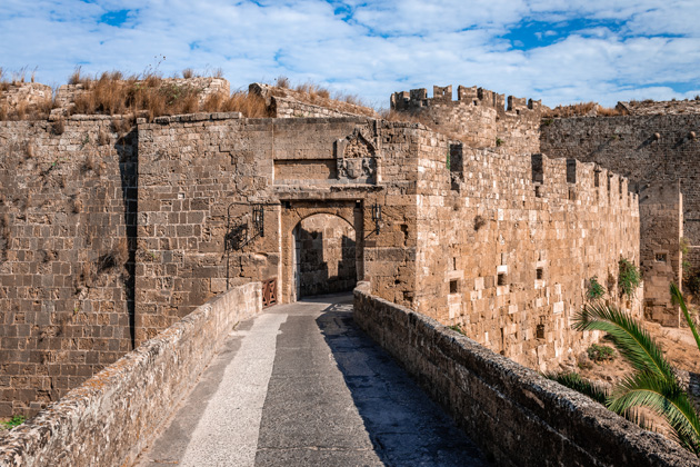 The Guns of Navarone film location: Saint Athanosios Gate, Rhodes