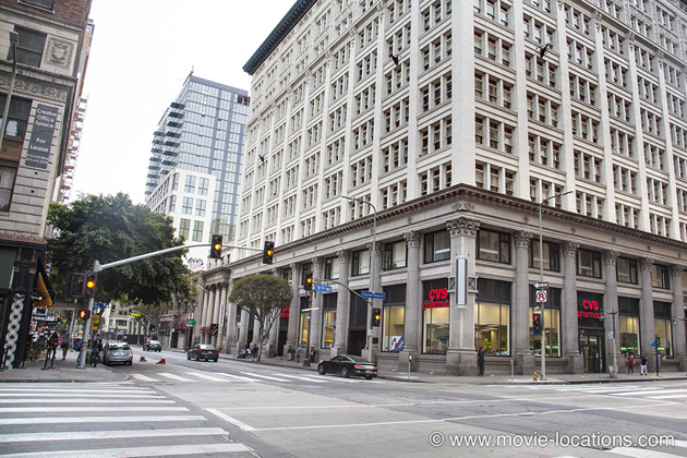 Inception filming location: South Spring Street at 7th Street, Downtown Los Angeles