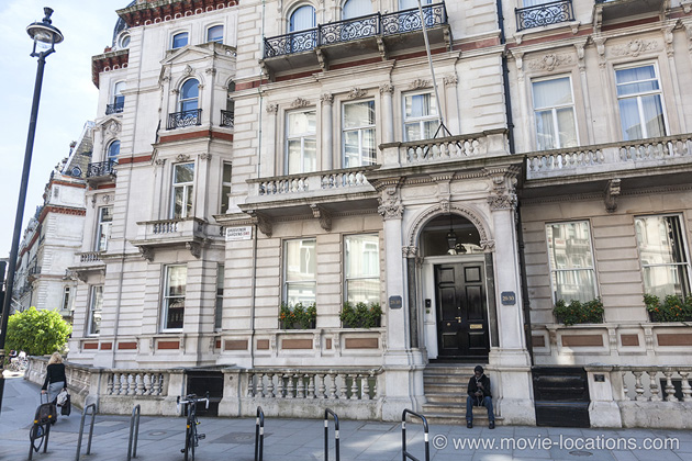 The Ipcress File location: Grosvenor Gardens, Victoria, London SW1