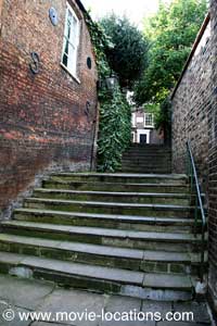 The Killing of Sister George location: The steps above Heath Street, Hampstead, London NW3