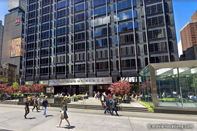 The King Of Comedy film location: Paramount Plaza, Broadway, Manhattan