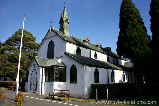 Kingsman: The Secret Service film location: Garrison Church of St Barbara, Deepcut Bridge Road, Deepcut, Surrey