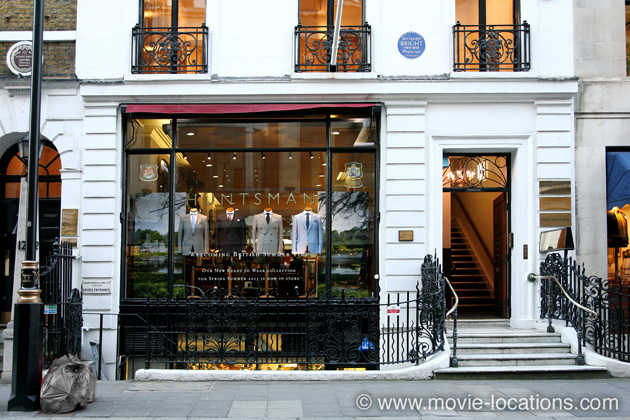 Kingsman: The Secret Service film location: Huntsman, Savile Row, London W1