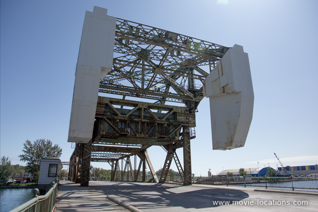 Land Of The Dead film location: Cherry Street Bridge, Cherry Street, Port Lands, Toronto, Ontario