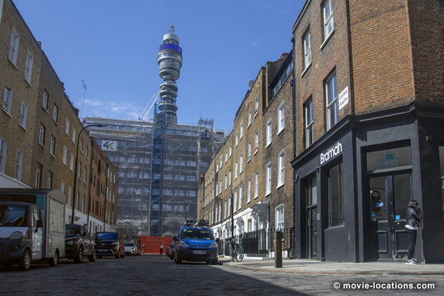 Last Night In Soho filming location: Goodge Place, Soho, London W1