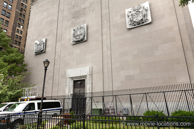 Men In Black International film location: Brooklyn-Battery Tunnel Ventilation Building, Battery Place, New York
