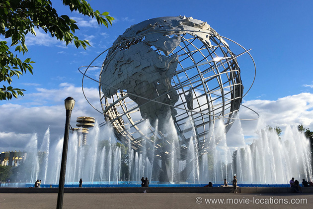 Men In Black location: Unisphere, Flushing Meadows, Queens