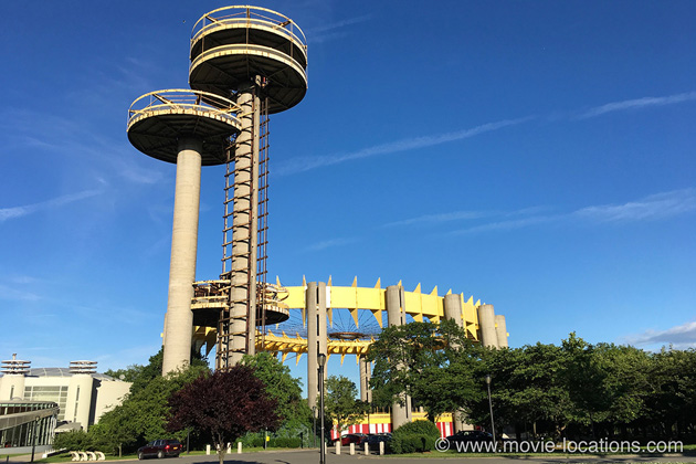 Men In Black location: Flushing Meadow, Queens