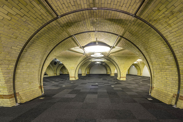 Men In Black International film location: The Vault, Old Billingsgate Fish Market, Billingsgate Walk, London EC3