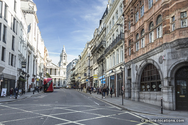 Men In Black International film location: Ludgate Hill, London EC4