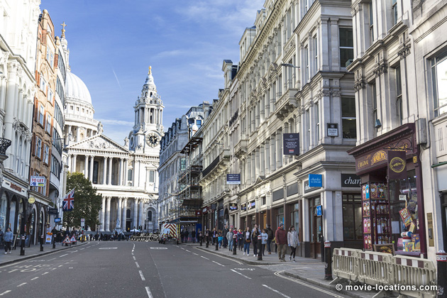Men In Black International film location: Ludgate Hill, London EC4