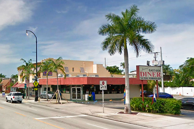 Moonlight location: Jimmy's East Side Diner, Biscayne Boulevard, Miami