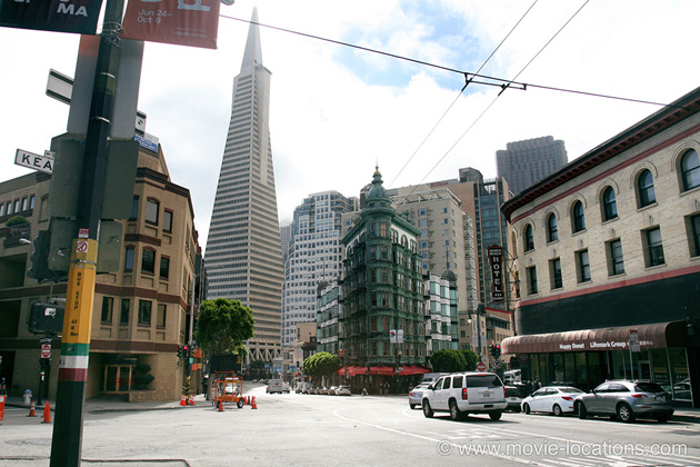 Mrs Doubtfire location: Columbus Avenue, San Francisco