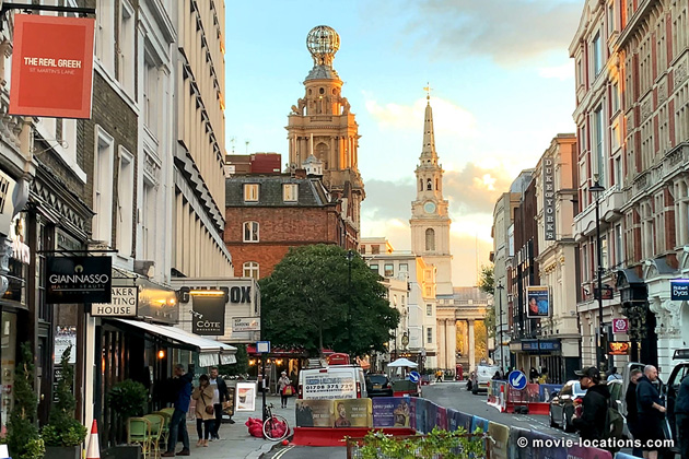 The Naked City film location: St Martins Lane, London WC2