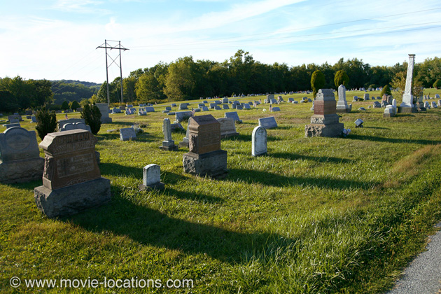 Night of the Living Dead filming location: Evans City Cemetery, Evans City, Pennsylvania