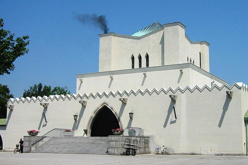 The Night Porter filming location: Simmering Crematorium, Vienna