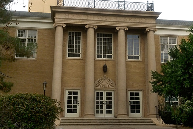 The Nutty Professor filming location: Matthews Center, Arizona State University, Tempe