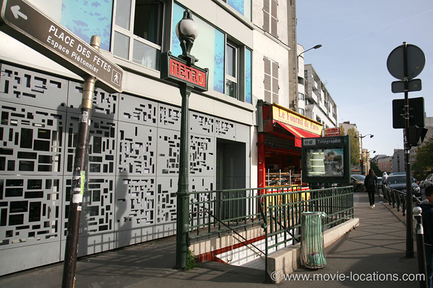 Le Samourai location: Télégraph Métro Station, Telegraph, Paris