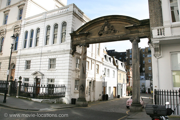 The Satanic Rites Of Dracula film location: Elvaston Place, London SW7
