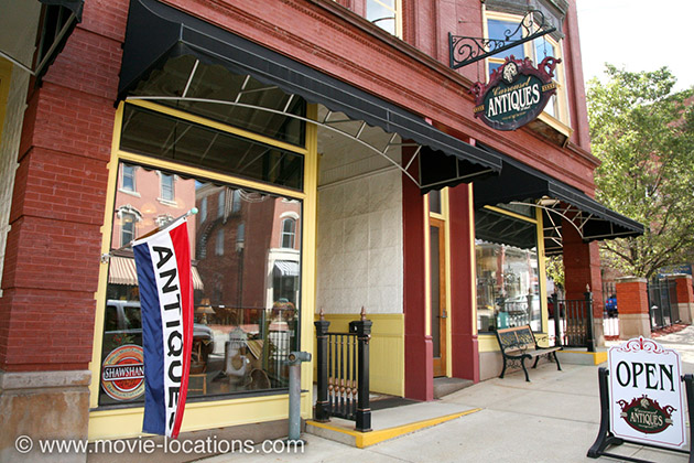The Shawshank Redemption filming location: Carrousel Antiques, West Main Street, Mansfield, Ohio