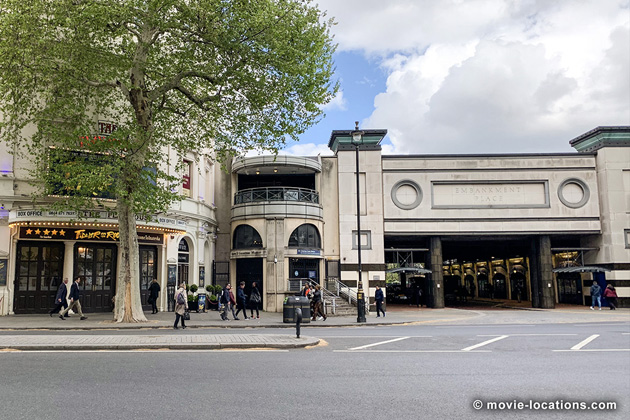Skyfall film location: Embankment Place, London