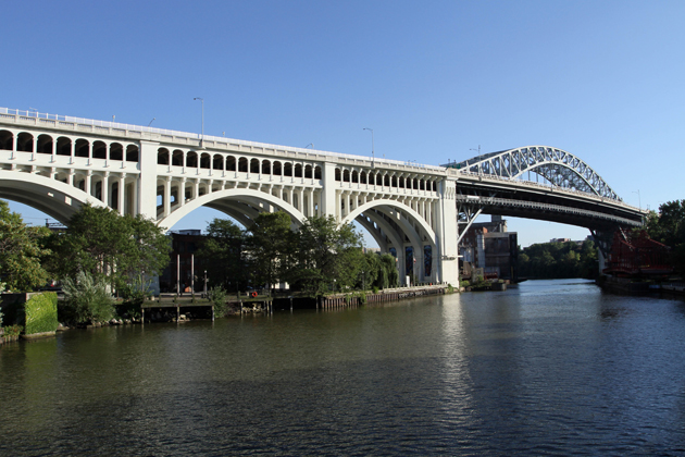 Superman (2025) film location: Detroit-Superior Bridge, Cleveland, Ohio
