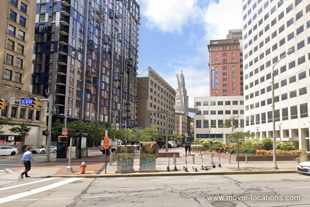 Superman (2025) film location: Euclid Avenue at East 9th Street, Cleveland