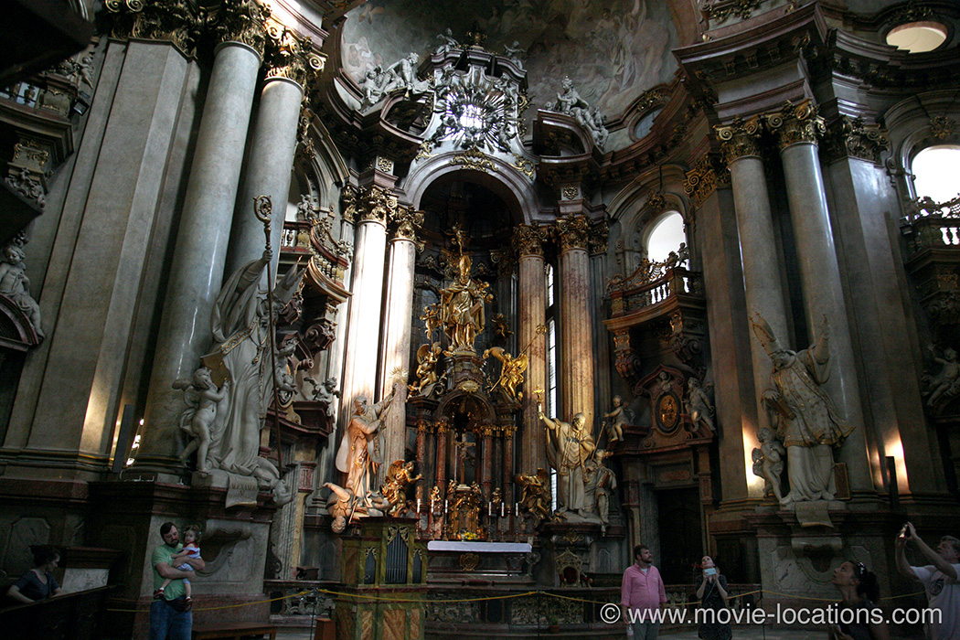 Van Helsing film location: St Nicholas Church, Malostanske namesti, Mala Strana, Prague