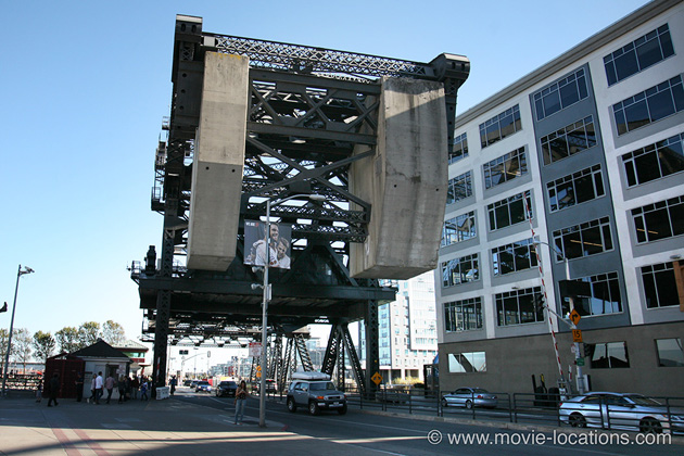A View To A Kill film location: Lefty O'Doul Drawbridge, Third Street, San Francisco