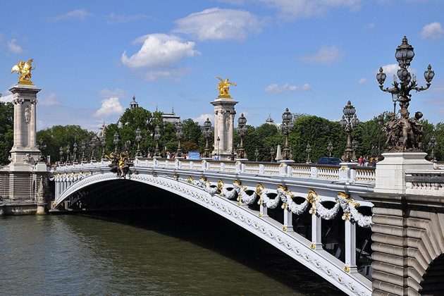 A View To A Kill film location: Pont Alexandre III, Paris