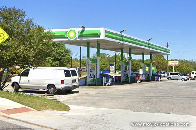 Weapons film location: BP Gas Station, Pace Street, Covington, Georgia